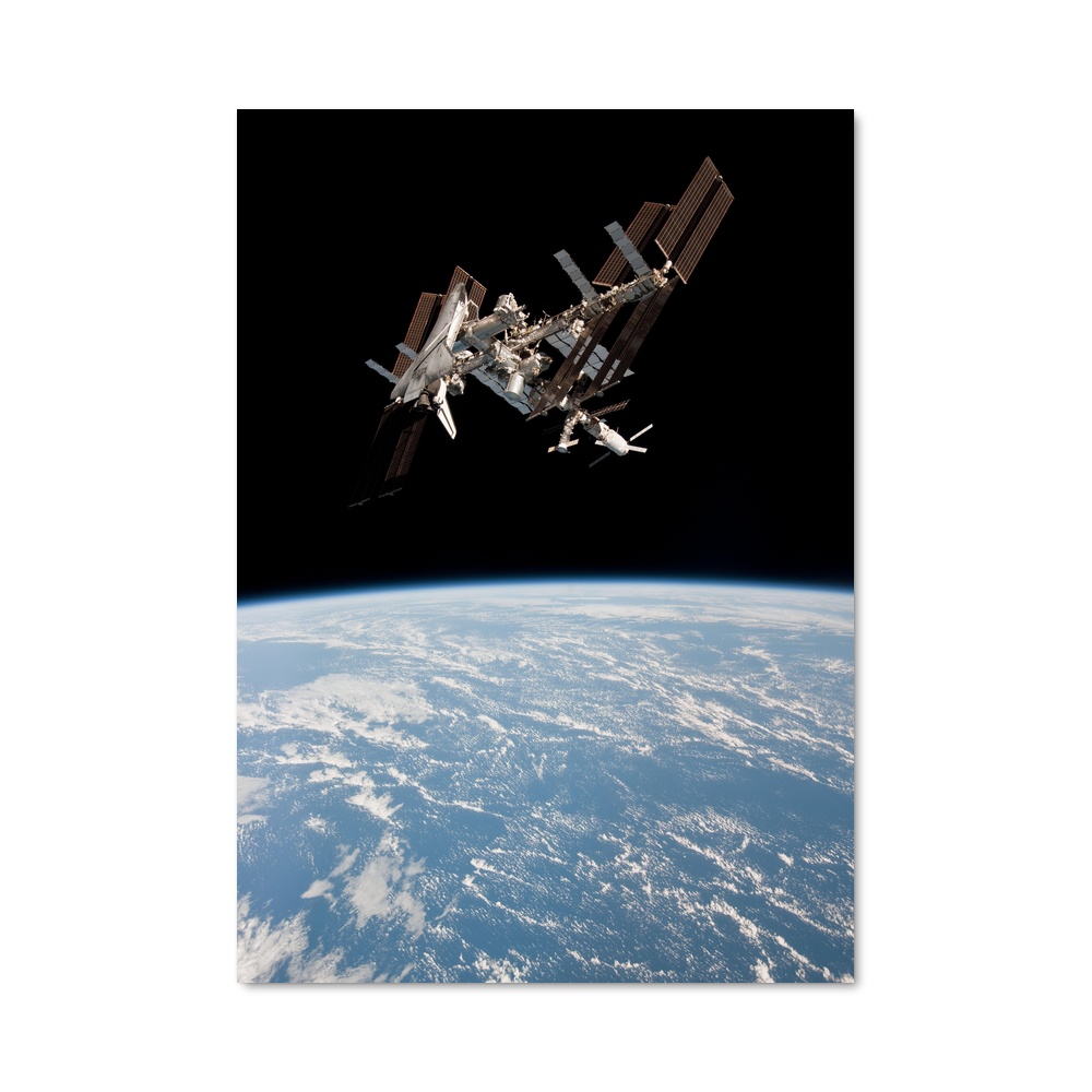 Poster captivant de la Station spatiale internationale